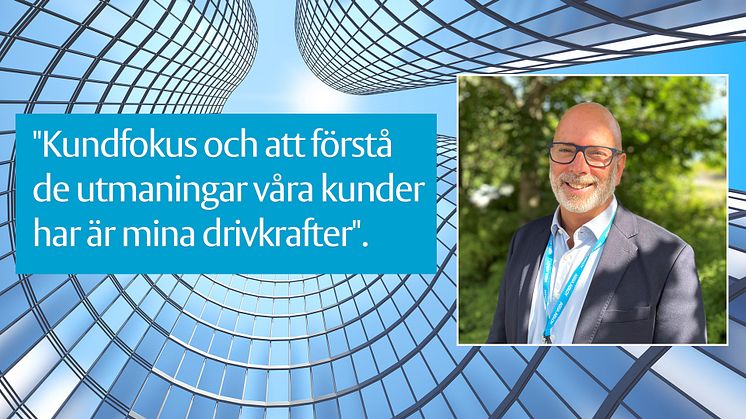 Martin Hasselberg är ny säljare hos ASSA ABLOY Opening Solutions.