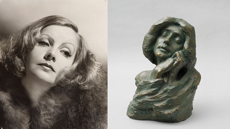 Clarence Sinclair Bull, Greta Garbo, from the exhibition Swedish Grace. Alice Nordin, A Memory, from the exhibition What joy to be a sculptor. Photo: Nationalmuseum.