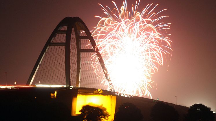 Fehmarnsundbrücke Silvester © Thomas Nyfeler