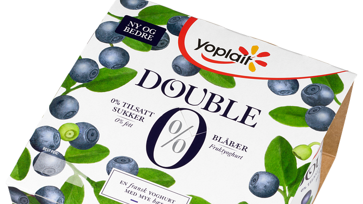 Yoplait Double 0% Blåbær