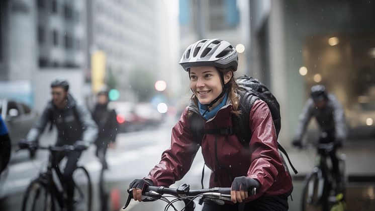 Helsingborgs stad deltar i samverkansprojektet Cykelskiftet för att på djupet förstå beteendet bakom bilpendlandet på korta sträckor. (Bilden AI-genererad.)