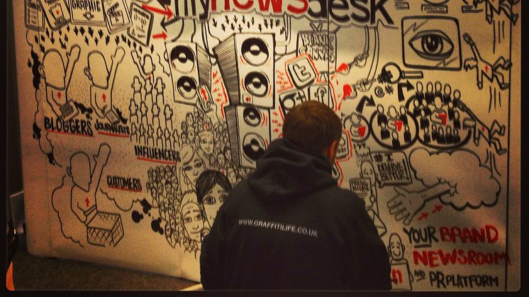 How we used graffiti to tell our story at the Digital Marketing Show