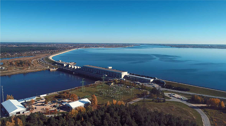 Ett av damanleggene i Daugava River som Multiconsult skal sikkerhetsvurdere.