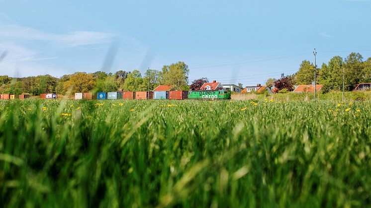 Green Cargos andra kvartal 2022 uppvisar en fortsatt positiv transportvolymtillväxt med 2 procent och ökad omsättning jämfört med motsvarande kvartal föregående år.  Foto: Rebecca Gustafsson