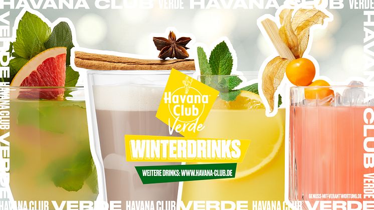 Für frostige Tage: Winterdrinks von Havana Club Verde