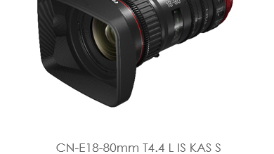 Canon lanserar kompakt Cine-objektiv med servodrift