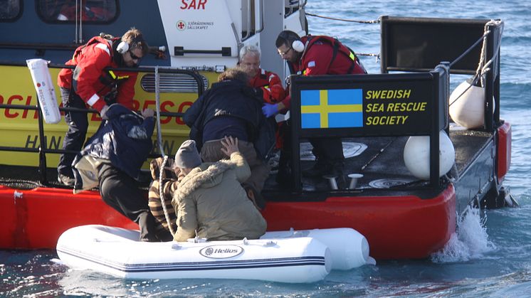 1 000 lives saved by the Swedish Sea Rescue Society in the Aegean Sea