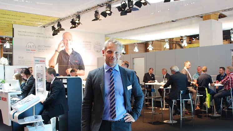 Patrick Almquist, sales manager på DMG MORI Sverige