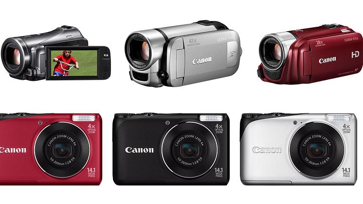 Framstående bildbehandling – Canon presenterar ett nytt sortiment kompaktkameror och videokameror