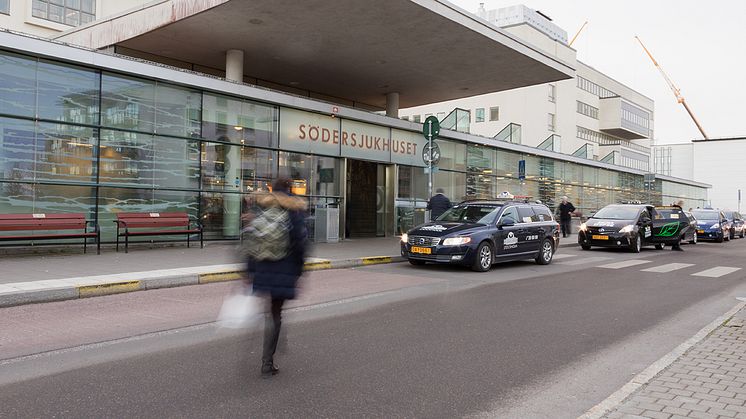 Stockholms läns landsting startar ett kompetenscentrum för kultur och hälsa. På bilden: Södersjukhusets fasad. Foto: Håkansson & Mannberg / Rebecka Näsström