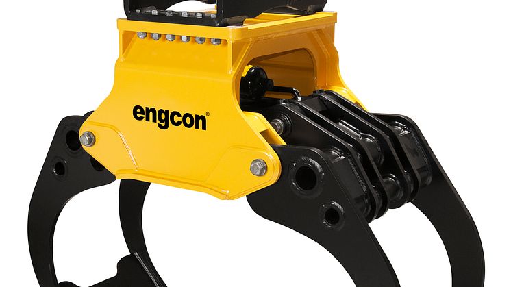 Engcon lanserer ny serie tømmerklyper for gravemaskiner