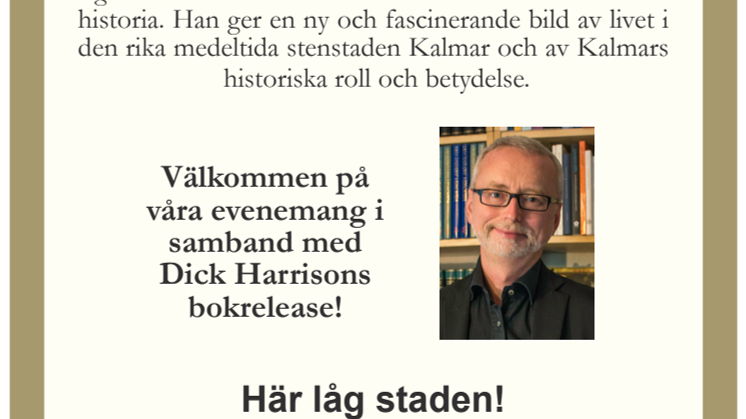 Presskonferens: Harrison släpper bok om Kalmars reviderade historia