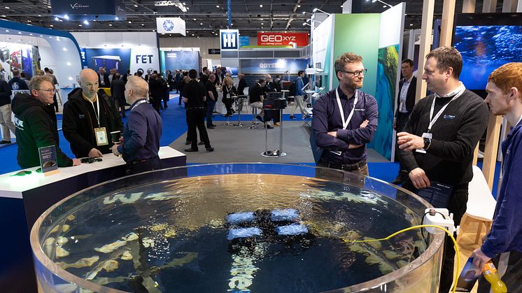 Oi24 features an array of new technology, including the demonstrations by underwater sensor technology leaders WaterLinked