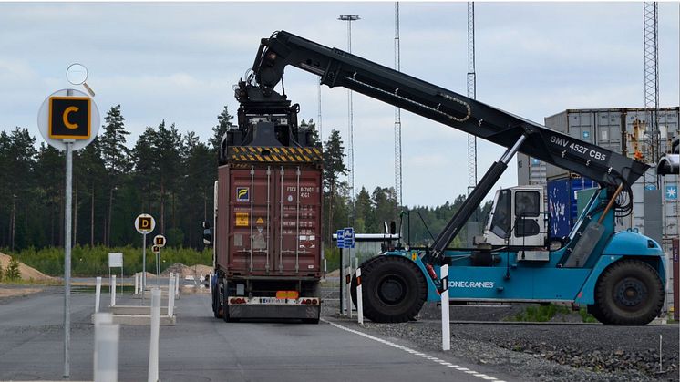 Vaggeryds kombiterminal ska växa med nytt system