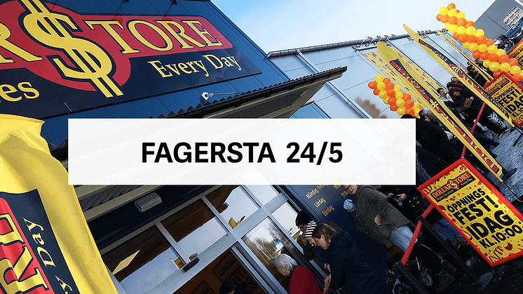 Öppningsfest - DollarStore Fagersta