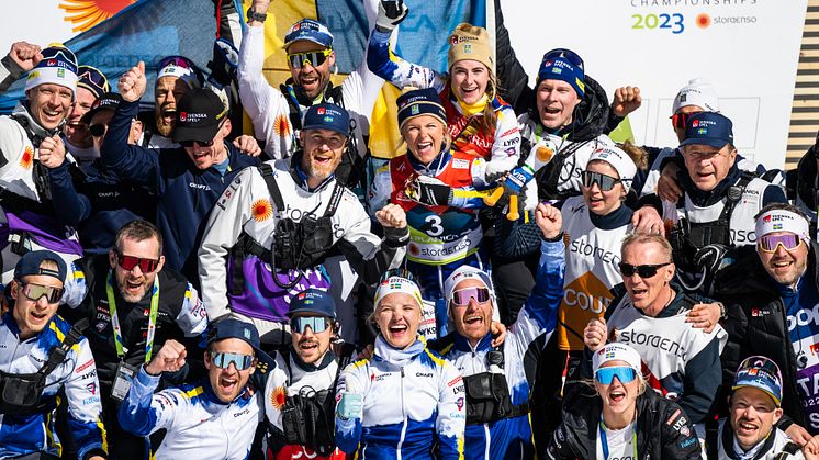 Längdskidlandslaget reser hem från VM i Planica﻿ och bjuder in till pressträff vid ankomst till Arlanda. Foto: Bildbyrån