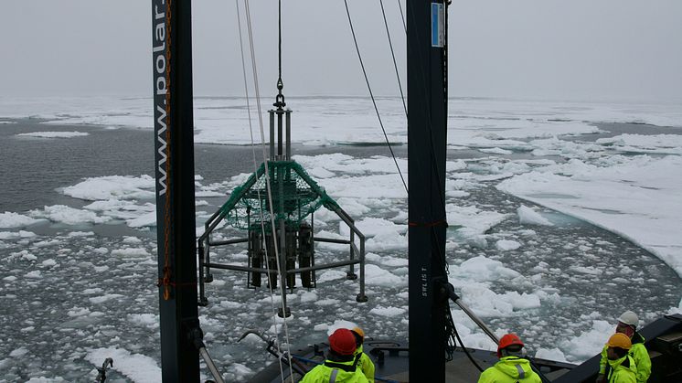 De första sedimentproverna. Foto: Jorien Vonk