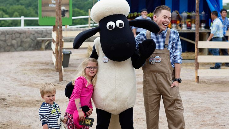 Fåret Shaun i Skånes Djurpark