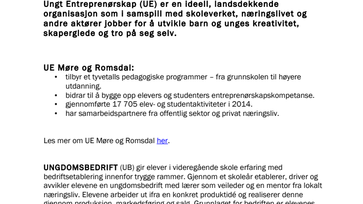 Faktaboks UE Møre og Romsdal