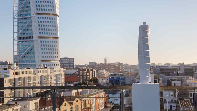 Taktil modell av Turning Torso, foto: Bojana Lukac, Malmö stadsbyggnadskontor