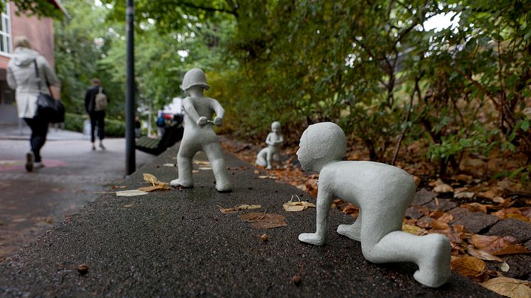 Konststudenter tar plats på Campus Johanneberg i Göteborg