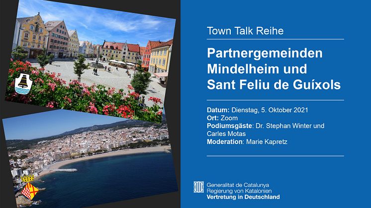 Digitaler Town Talk: Partnergemeinden Mindelheim und Sant Feliu de Guíxols