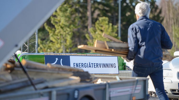 Det nya skyltsystemet testades med positiva resultat på plats vid Klockarbäckens återvinningscentral tidigare under våren