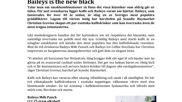 Baileys is the new black