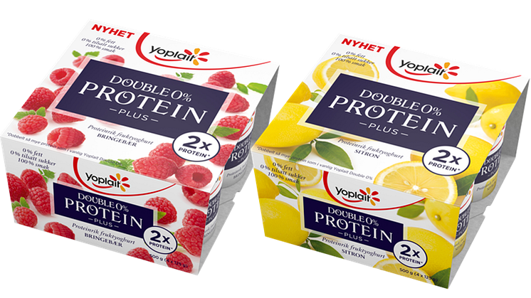 Nyhet: Yoplait Double 0 % Protein Plus 