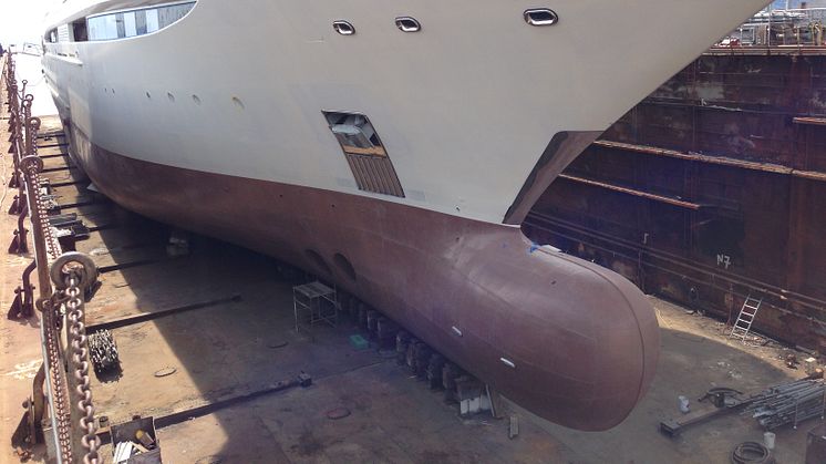 Coppercoat-Superyacht applied to mega-yacht "Maryah"