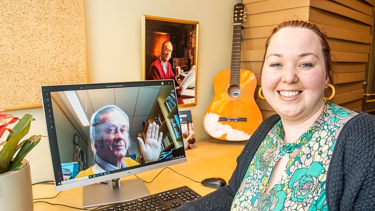 DIGITAL: Sandbeckansvarlig i Anno, Kristine Lundsbakken, inviterer til digital Sandbeckdager første helga i juni. (Foto: Toril C. Skaaraas Hofseth/Anno Glomdalsmuseet)