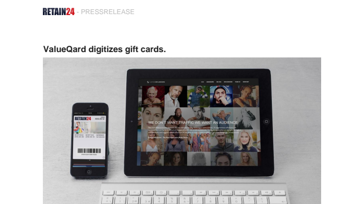 ValueQard digitizes gift cards. 
