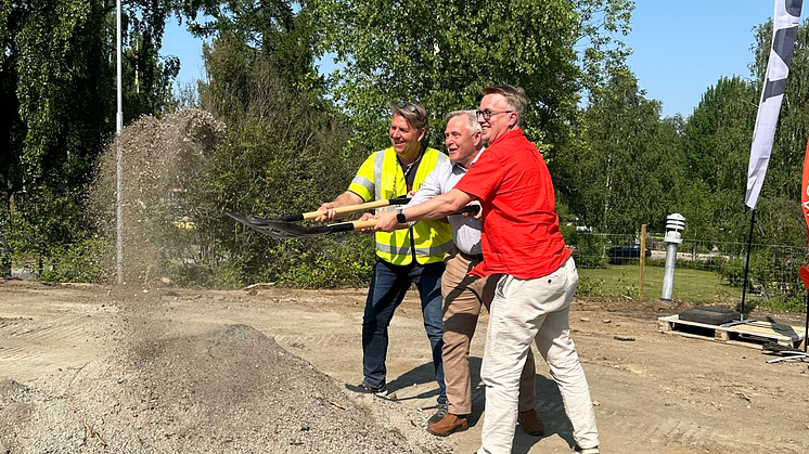 Första spadtag för 35 nya bostäder i Lycksele