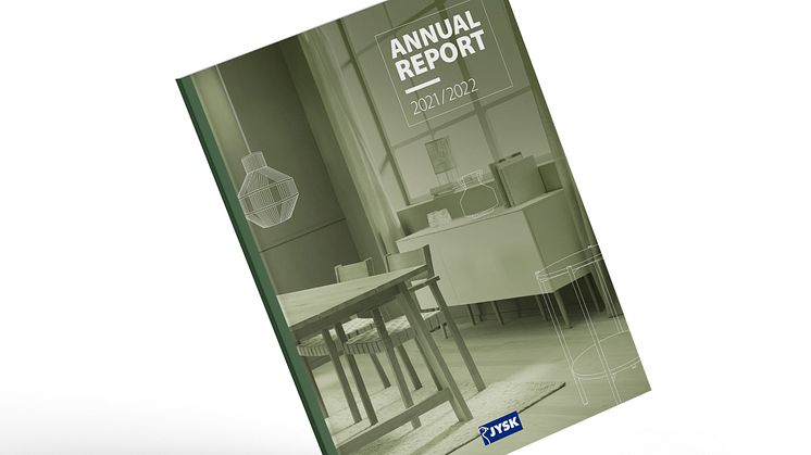 JYSK Annual Report 2021/22 front page