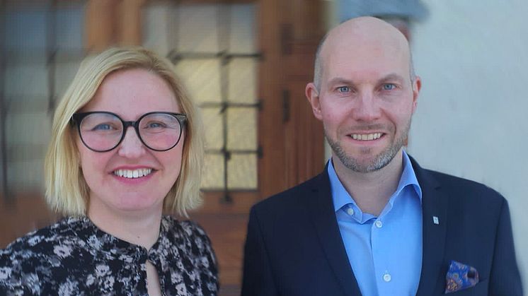 Carina Sammeli, kommunstyrelsens ordförande i Luleå (S) och Claes Nordmark, kommunstyrelsens ordförande Boden (S).
