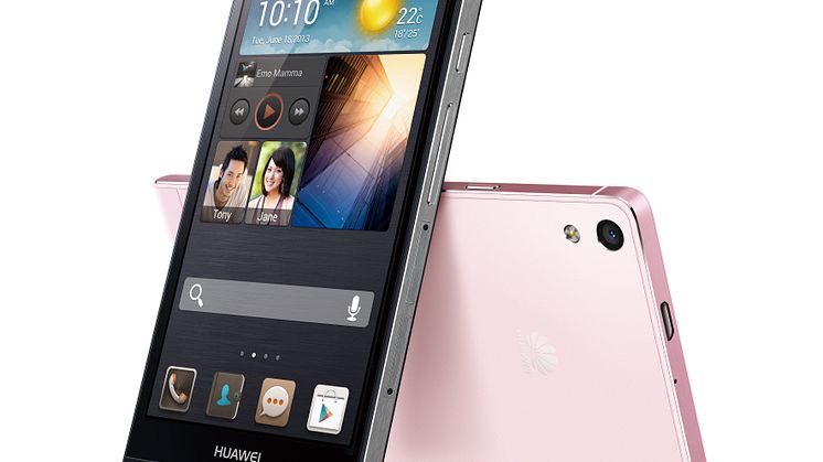 Huawei Ascend P6 svart/rosa