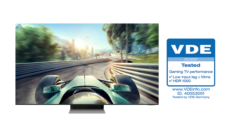 Samsung Neo QLED får bransjens første  «Gaming TV Performance»-sertifisering