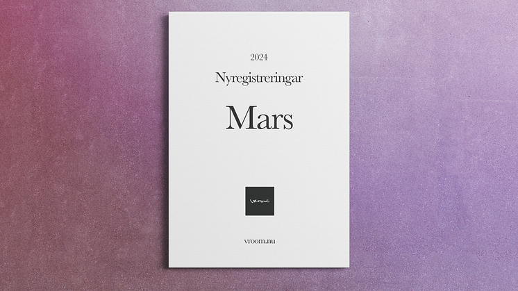 Nyregistreringar mars 2024