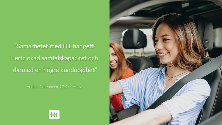 För en komplett kundservice har Hertz Sverige valt H1 Communication som en helhetslösning med kvälls- och helghantering.