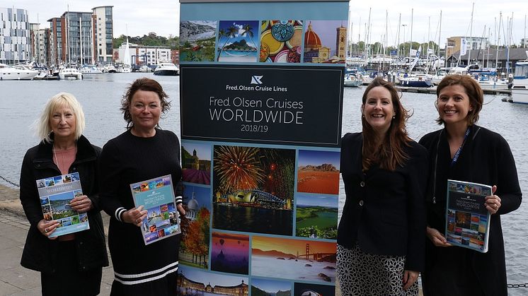 Representatives from Fred. Olsen’s three new staff-nominated charities for 2017/18 came together to celebrate on Ipswich Waterfront on 5th May 2017. 