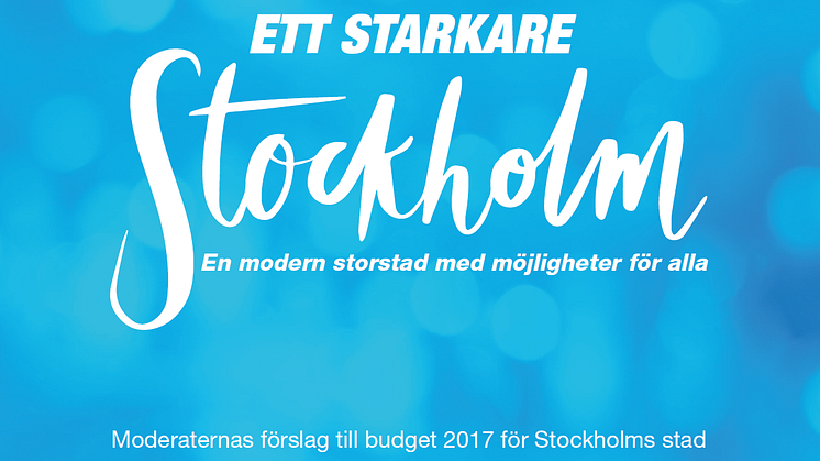 Moderaternas budget 2017