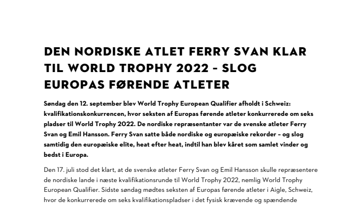 DEN NORDISKE ATLET FERRY SVAN KLAR TIL WORLD TROPHY 2022 – SLOG EUROPAS FØRENDE ATLETER.pdf