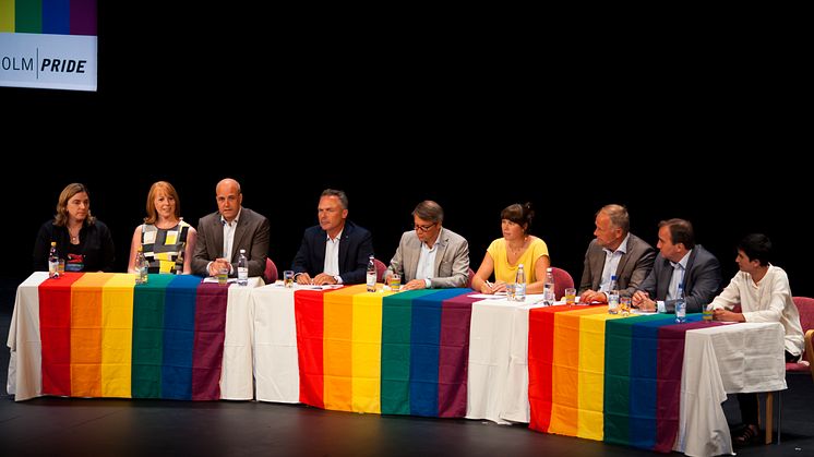 Partiledardebatt sista dagen på Pride House
