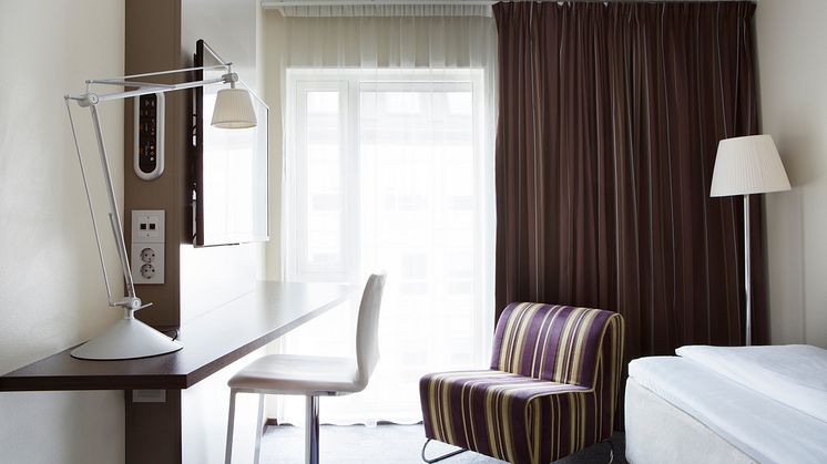 DIN NYE STUDENTHYBEL? Dette rommet på Comfort Hotel Trondheim står klar til å ta imot en student i høst.