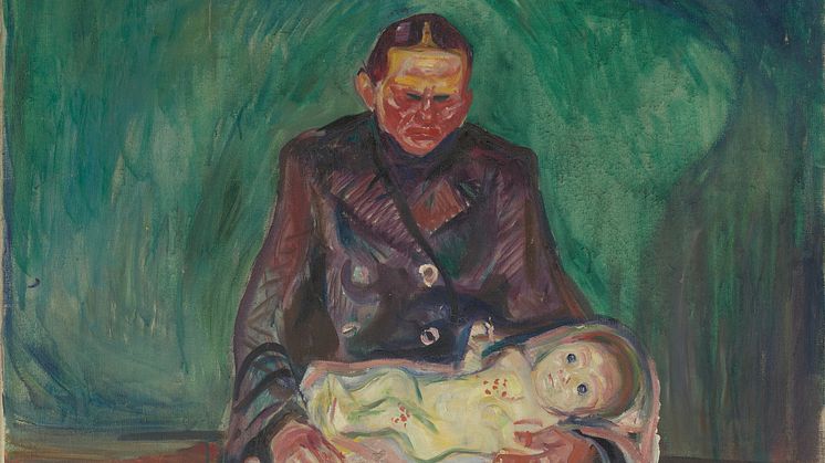 Edvard Munch: Kvinne med sitt syke barn. Arv / Woman with Sick Child. Inheritance (1905-1906)