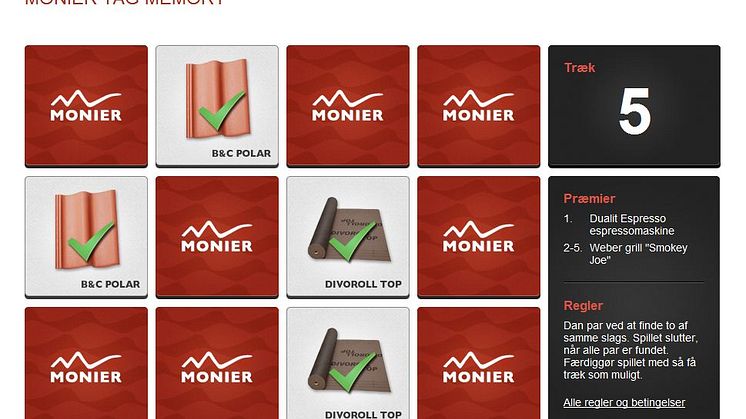 Moniers sommerkonkurrence - Monier Tag Memory