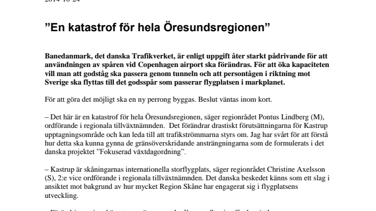 ”En katastrof för hela Öresundsregionen” - Försämrade villkor för Svenskar från Kastrup