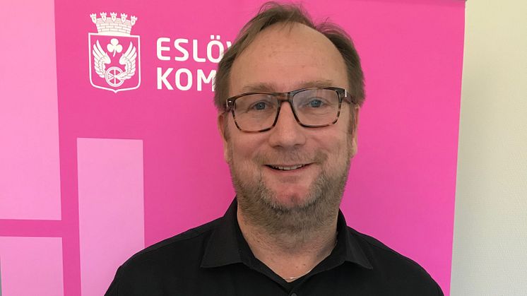 Johan Andersson kommunstyrelsens ordförande i Eslövs kommun.