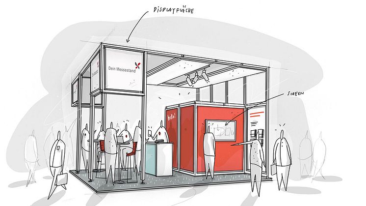 Modularer Messebau: System Messestand © Dein Service GmbH