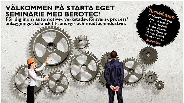 Vill du också ha mer frihet i vardagen? Välkommen på startaeget-seminarie med Berotec i Stockholm